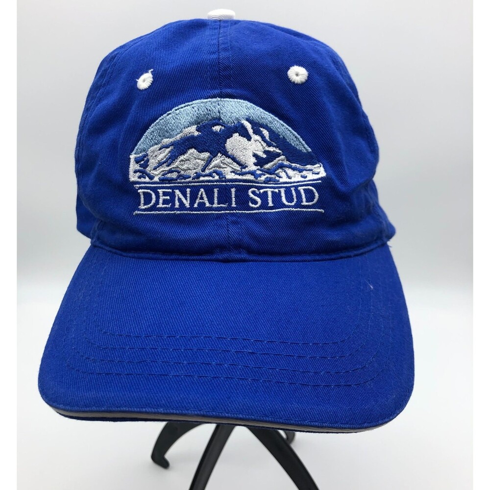 Denali Stud Ball Cap Hat Blue Unisex Strapback Thoroughbred KY Horse Racing